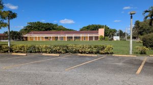 View of Parkway Baptist Church grounds from exit gate.